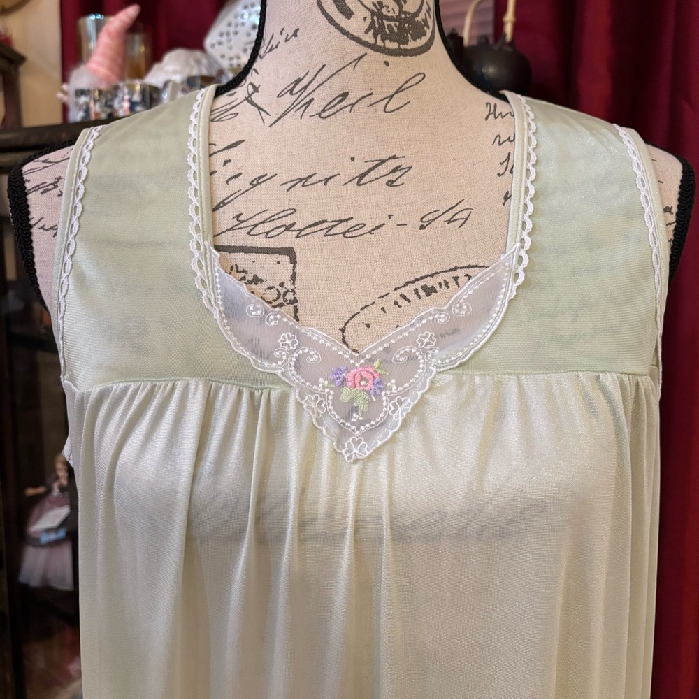 Simply Basic Lace Sheer Nightgown - image 1